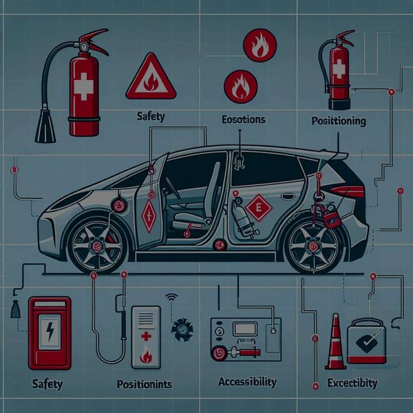 Quels sont les facteurs à considérer pour l'installation d'un extincteur dans un véhicule électrique?